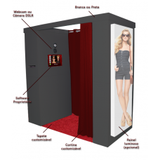 Photo Booth Cabin (Classic Model) - Rectangular / Wooden Embeded Frame